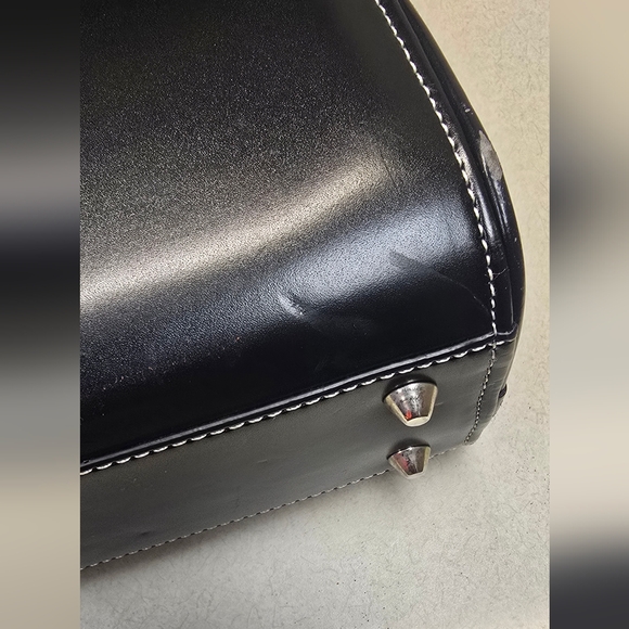 Kate Spade New York Black Leather Shoulder Bag Purse Handbag - Picture 10 of 15